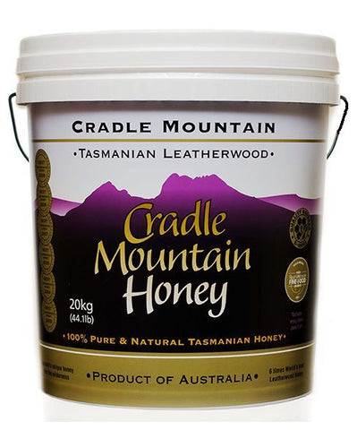 20kg tub of cradle mountina leathewrood honey