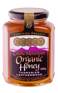 Delicious Certified Organic Tasmanian Leatherwood honey