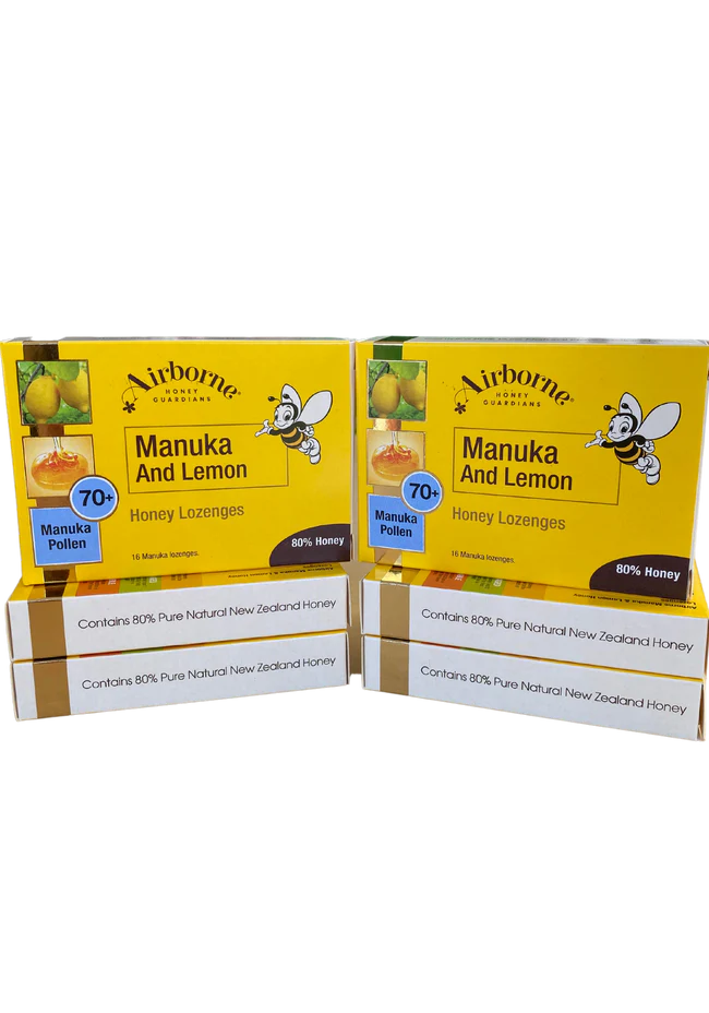 Honey drops, Manuka and Lemon, Airborne (NZ) – Tastyhoney.com