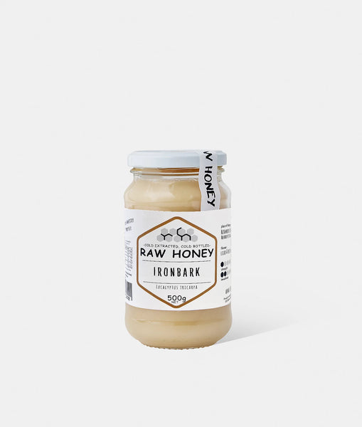 Raw ironbark honey, 500gms and 1kg jars