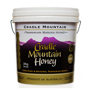 Tasmanian Manuka honey, Cradle Mountain, East Coast Manuka, 20kg tub, Australian Honey Products