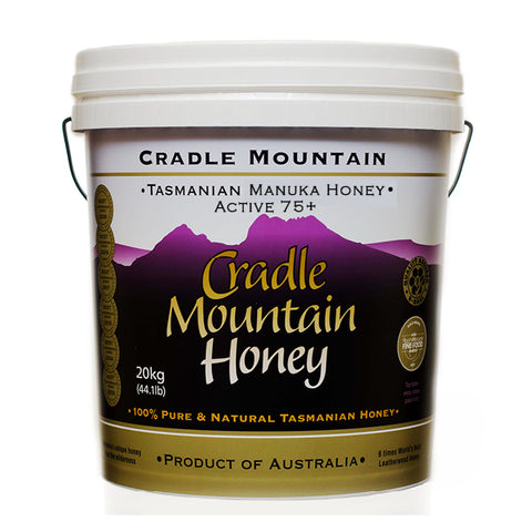 Tasmanian Manuka honey, Cradle Mountain, 20kg tub, MGO 75+