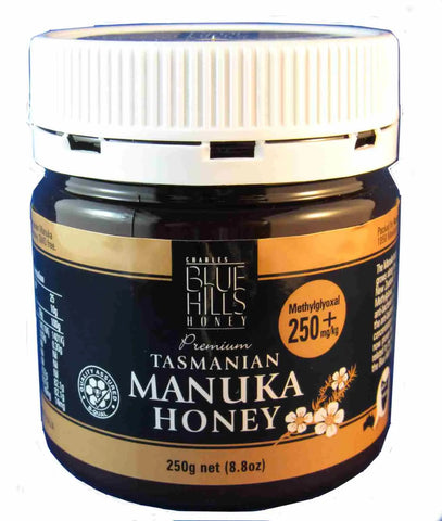 Manuka honey (250+), Blue Hills, Tasmanian Blue Hills Honey