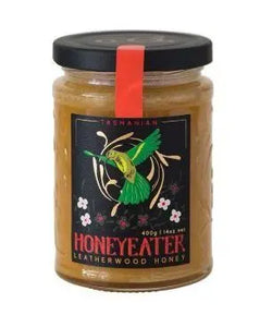 Tasmanian leatherwood honey, honeyeater 400gms jar