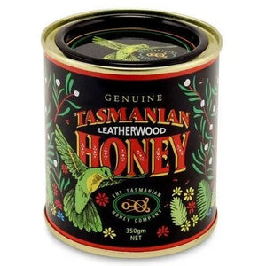 Leatherwood honey, Tasmanian Honey Company, 350gm tin Tasmanian Honey Company