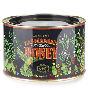 Leatherwood honey, Tasmanian Honey Company, 2kg tin Tasmanian Honey Company